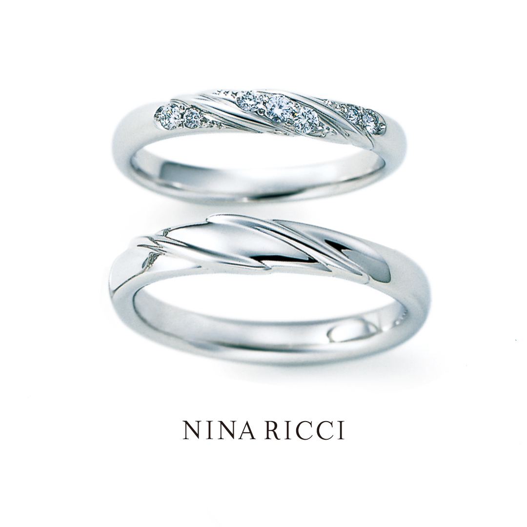洗練されたエレガントなデザインの結婚指輪「ニナリッチ 